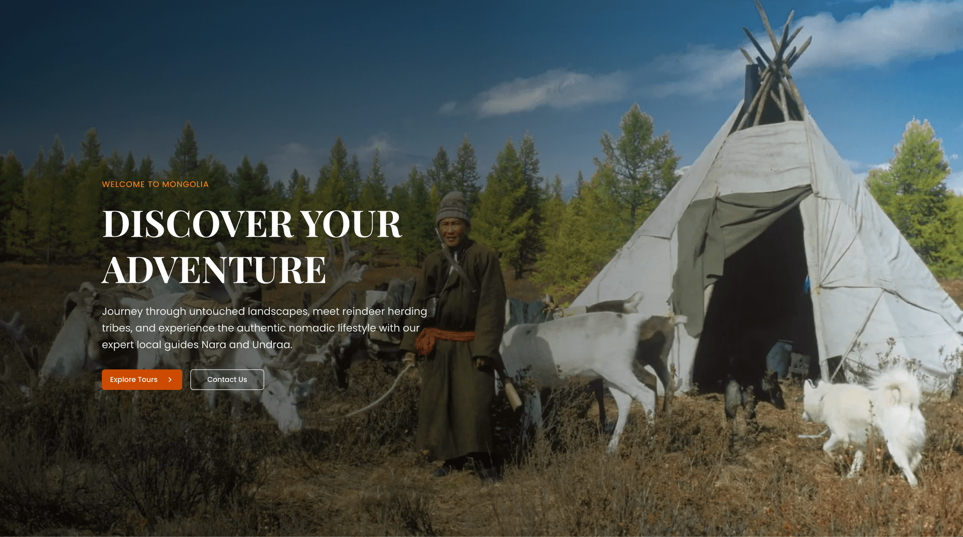Reindeer Tours website